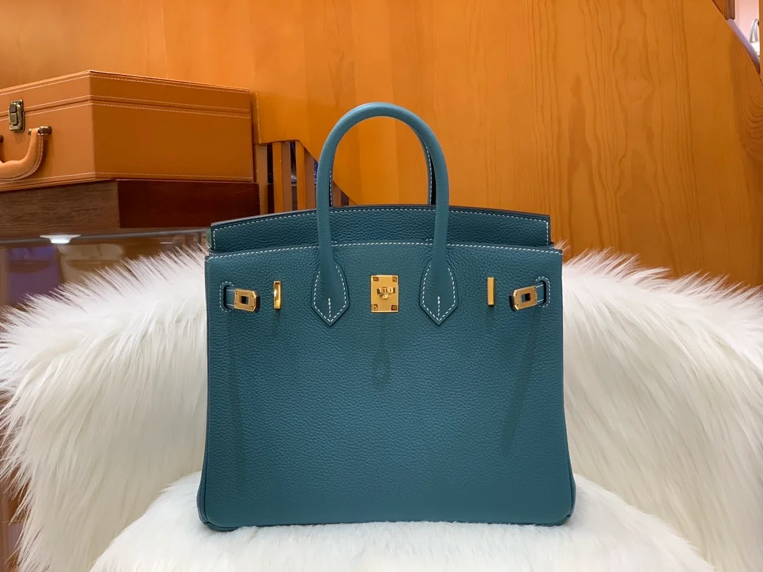 에르메스 버킨 25 르투르네 데님 블루 골드 하드웨어 (100% HAND MADE)