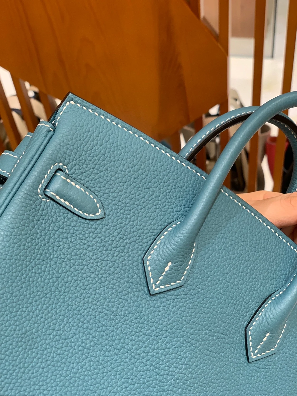 에르메스 버킨 25 르투르네 데님 블루 골드 하드웨어 (100% HAND MADE)