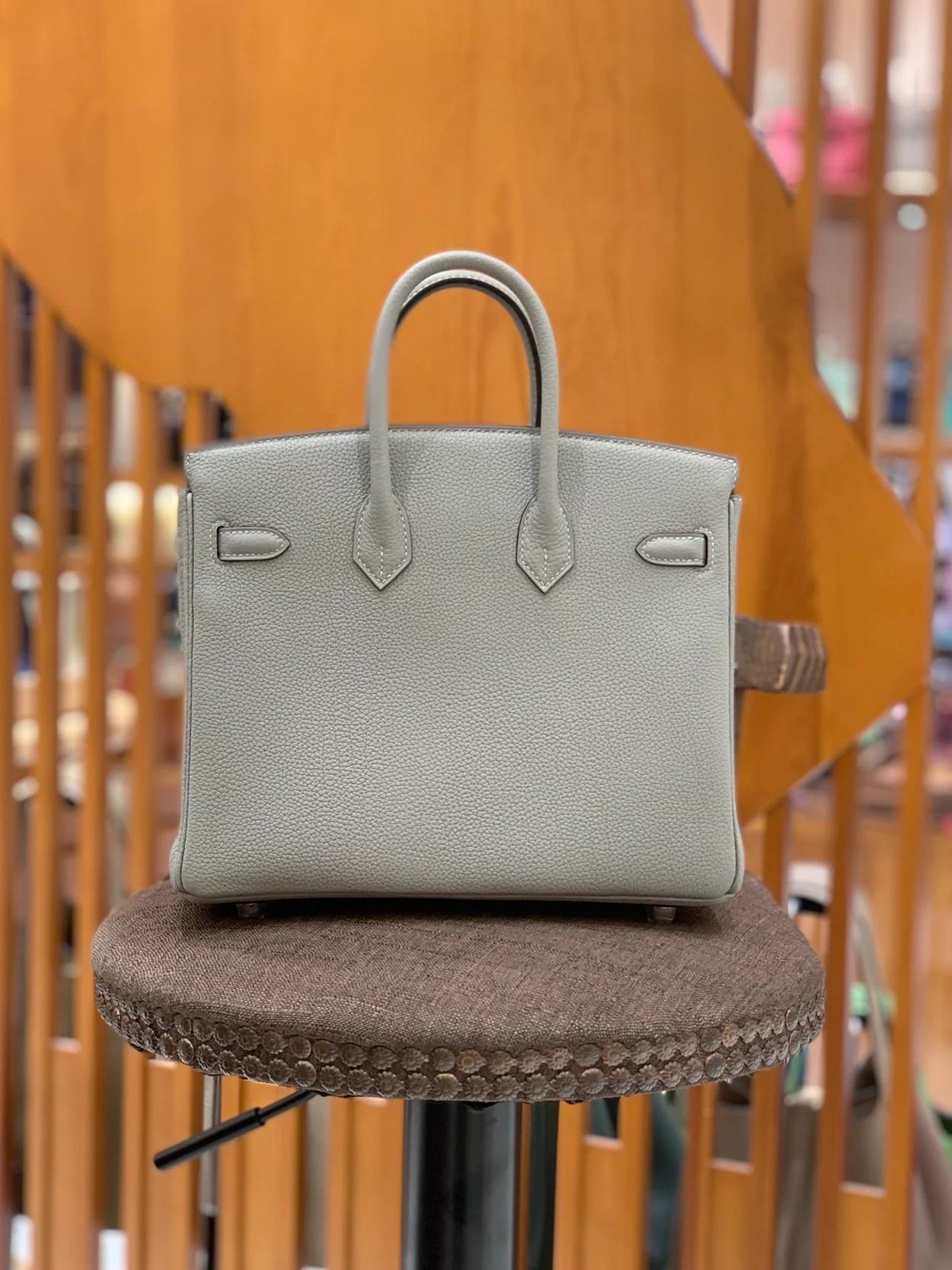 에르메스 버킨 25 르투르네 글레이셔 블루 실버 하드웨어 (100% HAND MADE)