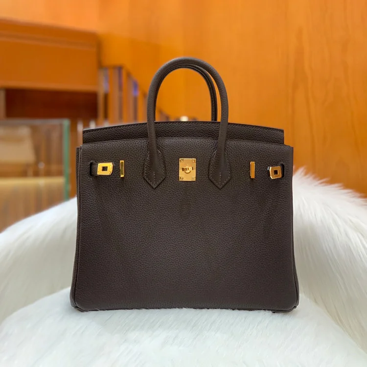 에르메스 버킨 25 르투르네 초코 브라운 골드 하드웨어 (100% HAND MADE)