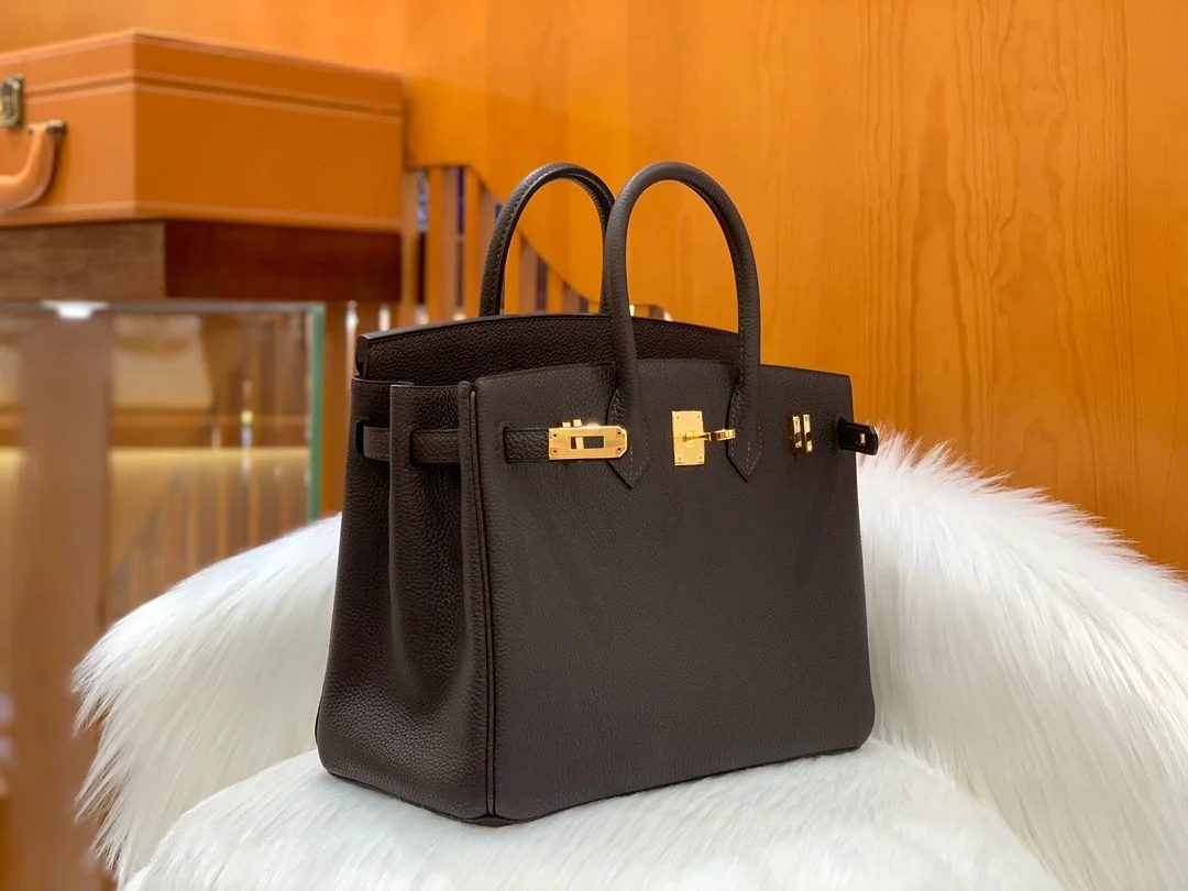 에르메스 버킨 25 르투르네 초코 브라운 골드 하드웨어 (100% HAND MADE)