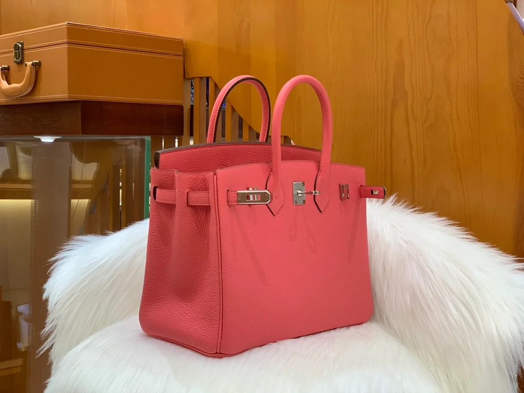 에르메스 버킨 25 르투르네 립스틱 핑크 실버 하드웨어 (100% HAND MADE)