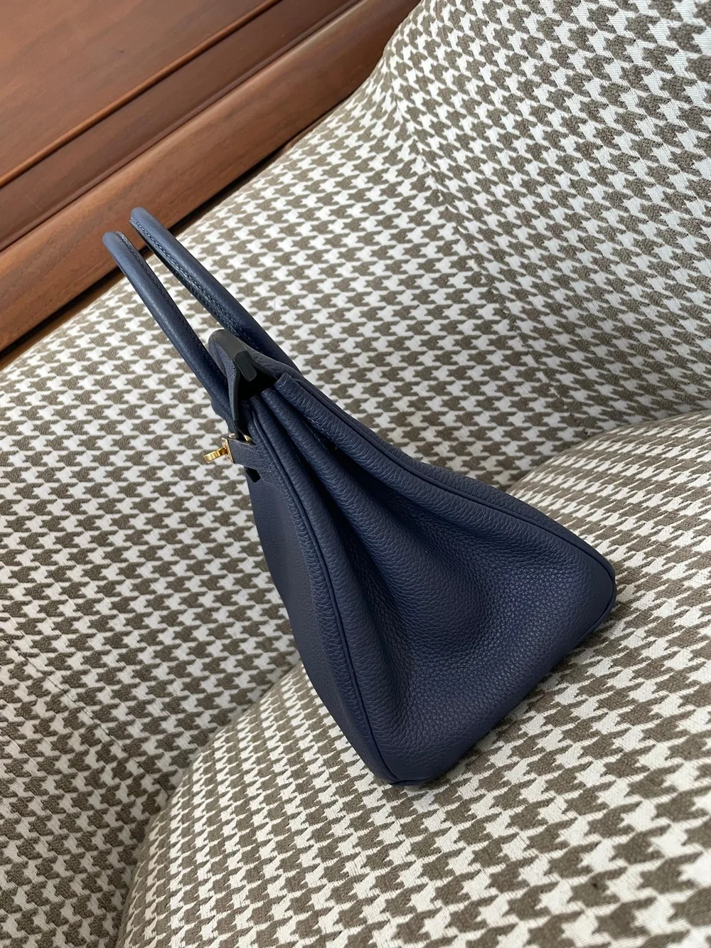 에르메스 버킨 25 르투르네 사파이어 블루 골드 하드웨어 (100% HAND MADE)