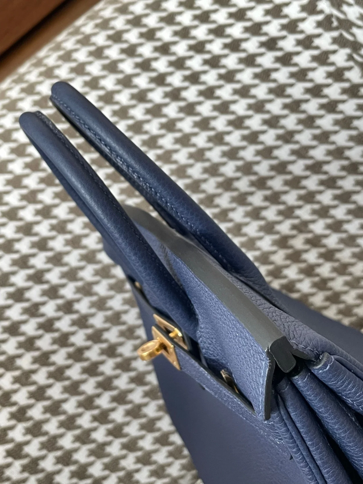 에르메스 버킨 25 르투르네 사파이어 블루 골드 하드웨어 (100% HAND MADE)