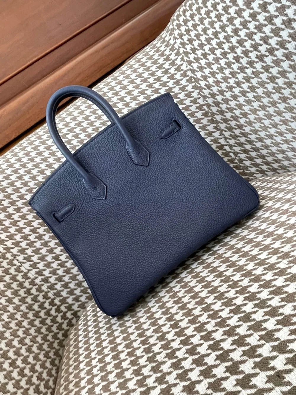 에르메스 버킨 25 르투르네 사파이어 블루 골드 하드웨어 (100% HAND MADE)