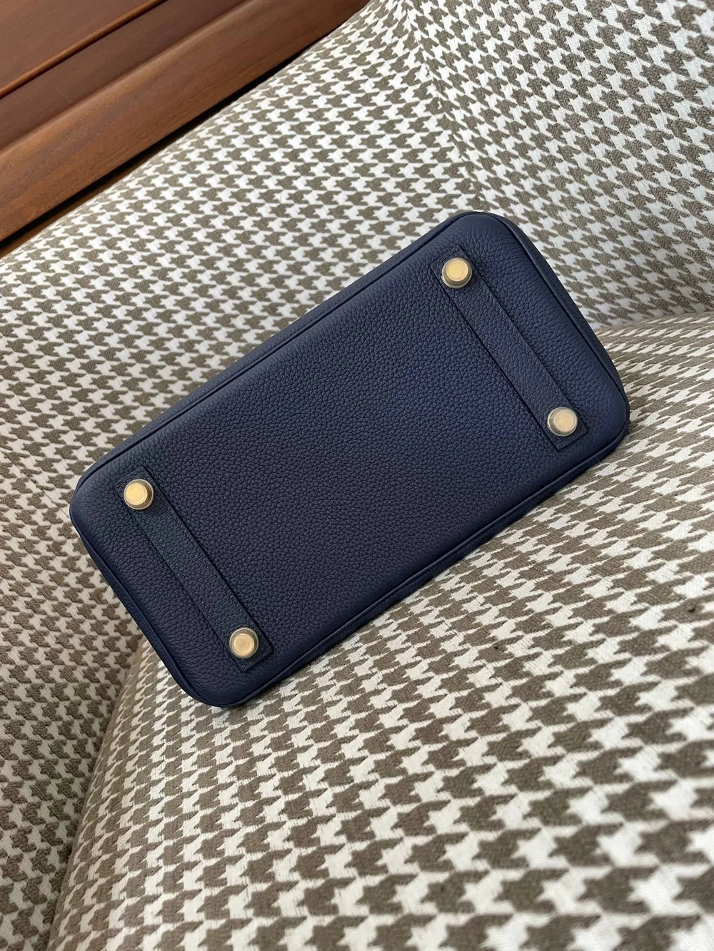 에르메스 버킨 25 르투르네 사파이어 블루 골드 하드웨어 (100% HAND MADE)