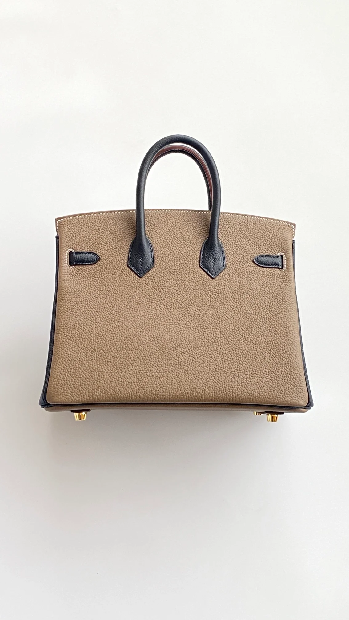 에르메스 버킨 25 르투르네 스페셜 오더 브라운 & 네이비 투톤 골드 하드웨어 (100% HAND MADE)