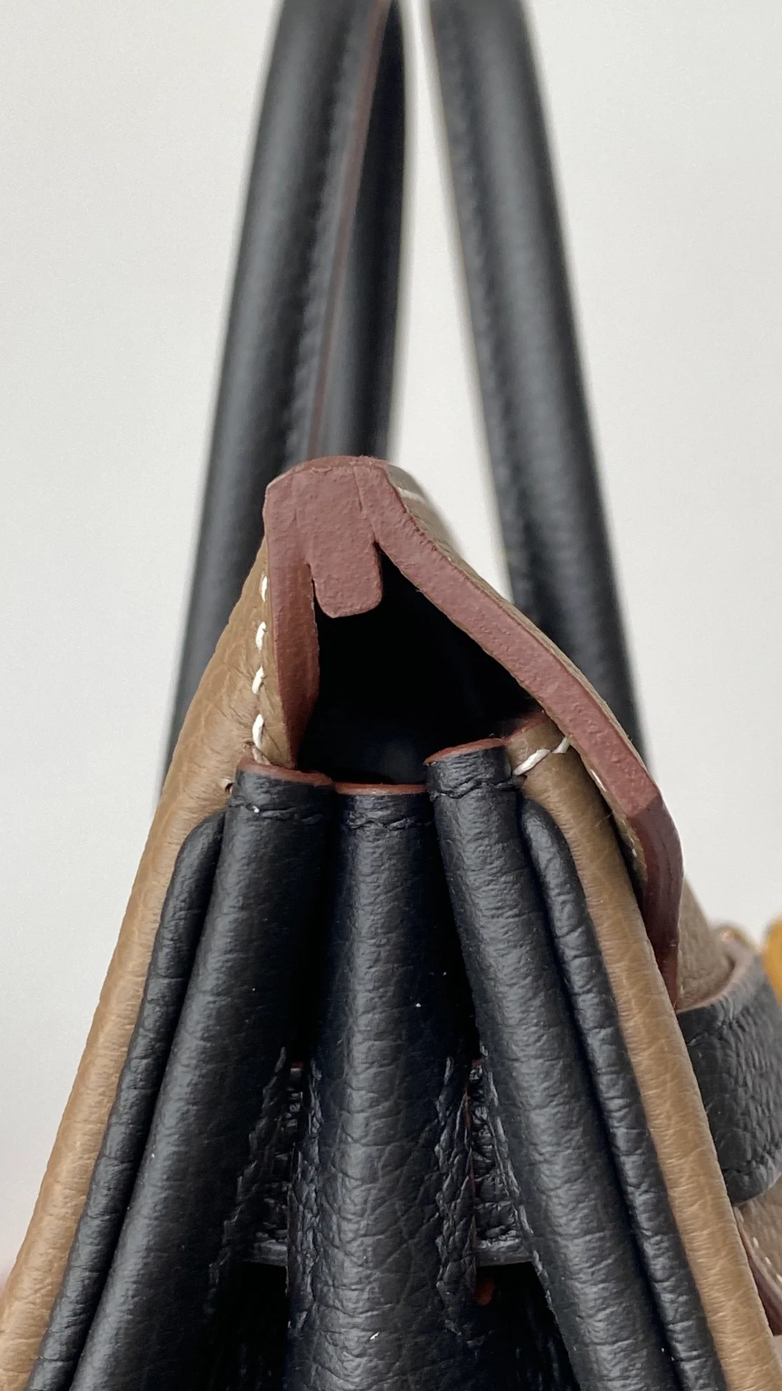 에르메스 버킨 25 르투르네 스페셜 오더 브라운 & 네이비 투톤 골드 하드웨어 (100% HAND MADE)