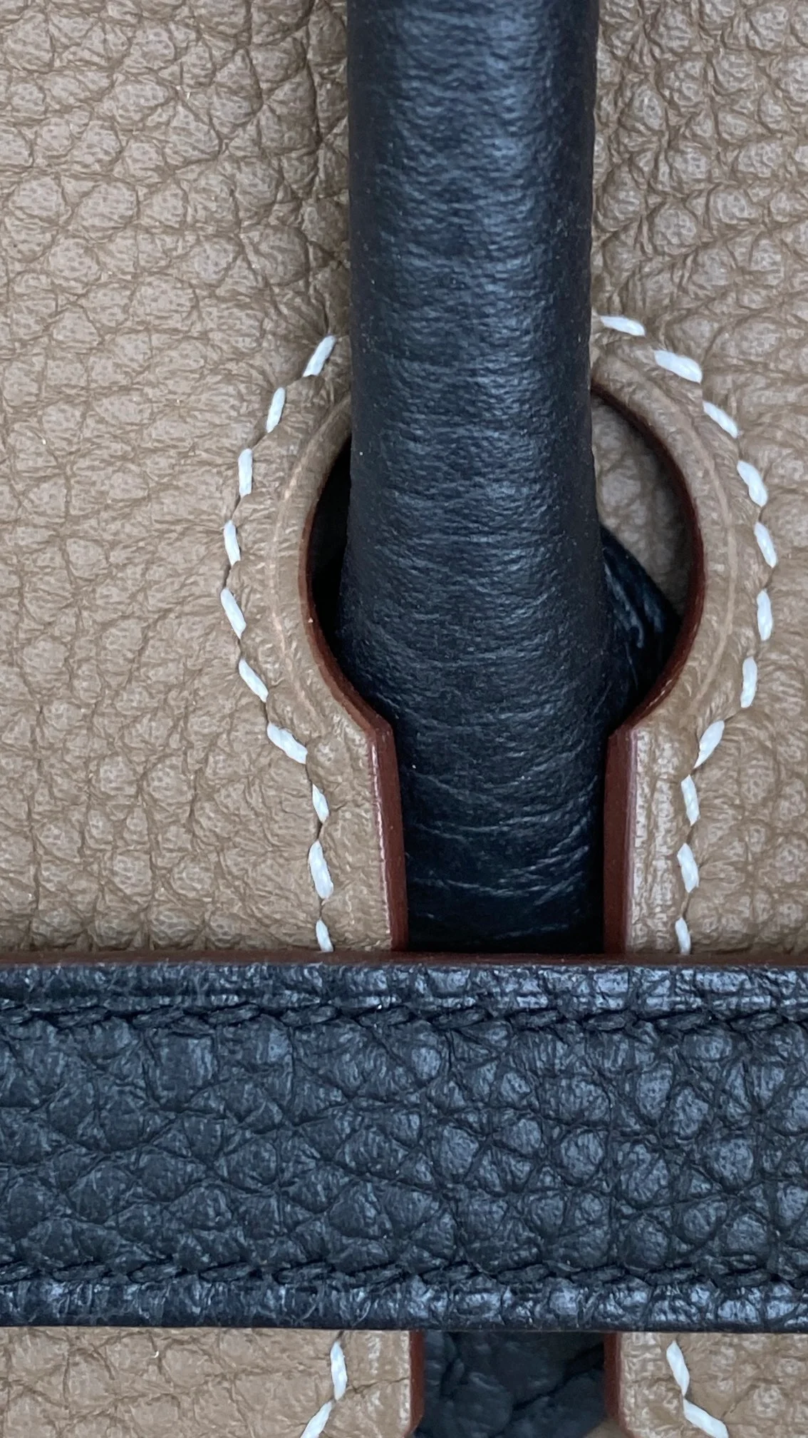 에르메스 버킨 25 르투르네 스페셜 오더 브라운 & 네이비 투톤 골드 하드웨어 (100% HAND MADE)