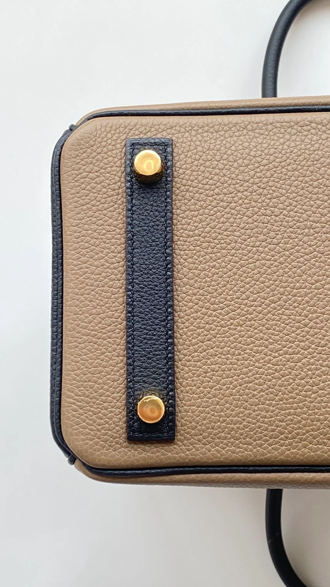 에르메스 버킨 25 르투르네 스페셜 오더 브라운 & 네이비 투톤 골드 하드웨어 (100% HAND MADE)