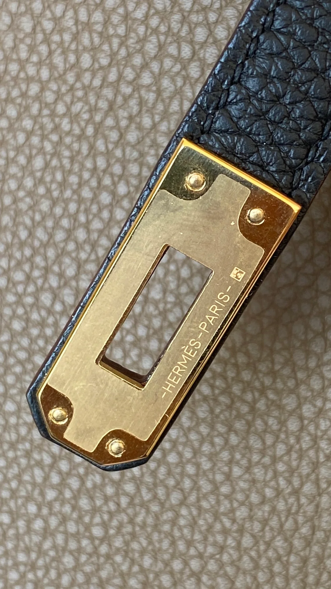 에르메스 버킨 25 르투르네 스페셜 오더 브라운 & 네이비 투톤 골드 하드웨어 (100% HAND MADE)