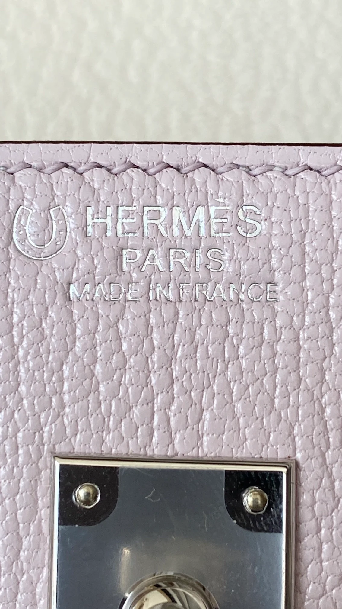 에르메스 버킨 25 르투르네 스페셜 오더 핑크 & 화이트 투톤 팔라듐 하드웨어 (100% HAND MADE)