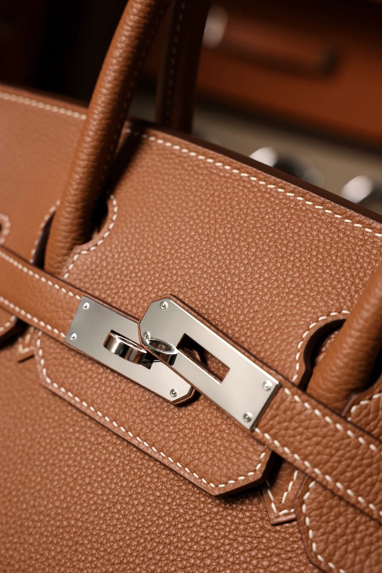 에르메스 버킨 30 르투르네 브라운 팔라듐 하드웨어 (100% HAND MADE)