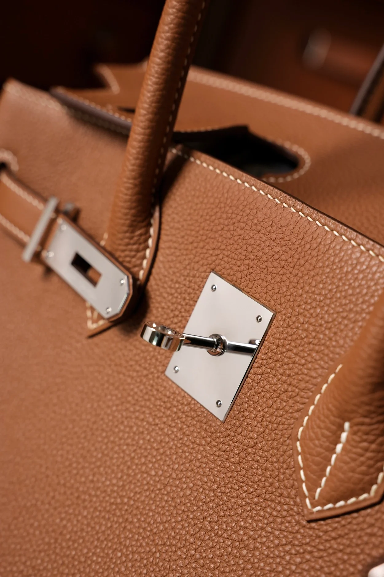 에르메스 버킨 30 르투르네 브라운 팔라듐 하드웨어 (100% HAND MADE)