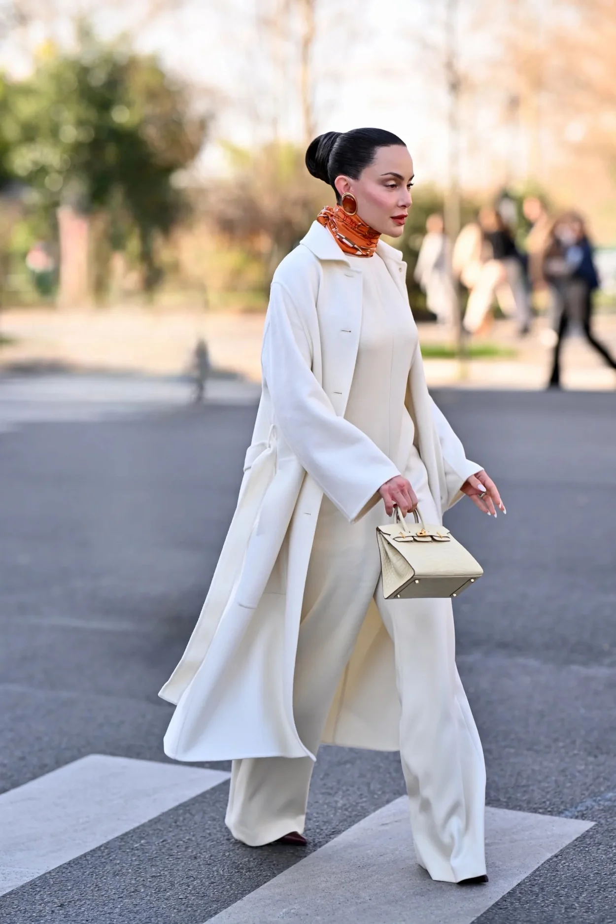 에르메스 버킨 25 르투르네 크로커다일 화이트 골드 하드웨어 (100% HAND MADE)