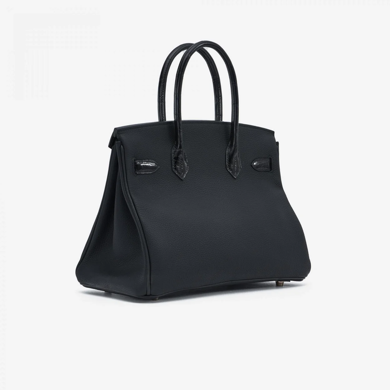 에르메스 버킨 30 르투르네 토고 & 크로커다일 블랙 골드 하드웨어 (100% HAND MADE)