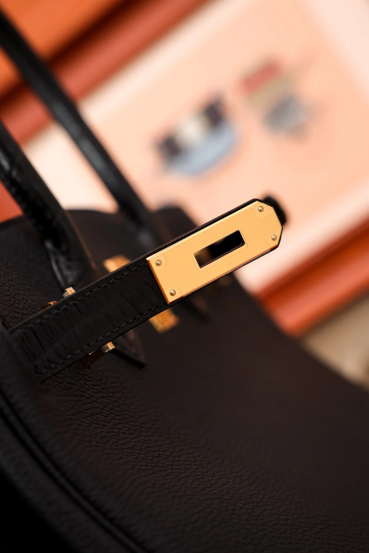 에르메스 버킨 30 르투르네 토고 & 크로커다일 블랙 골드 하드웨어 (100% HAND MADE)