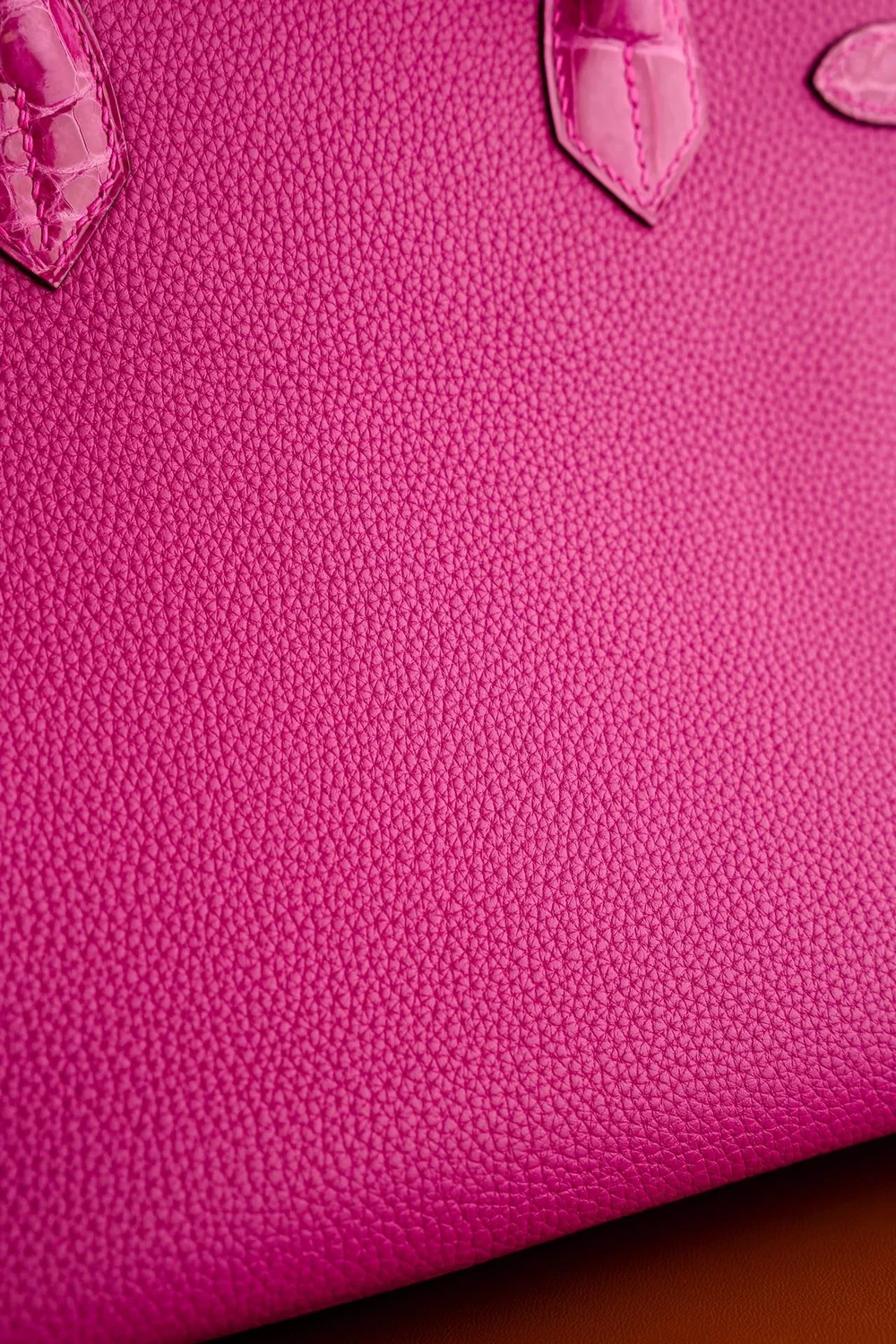 에르메스 버킨 30 르투르네 토고 & 크로커다일 핑크 골드 하드웨어 (100% HAND MADE)