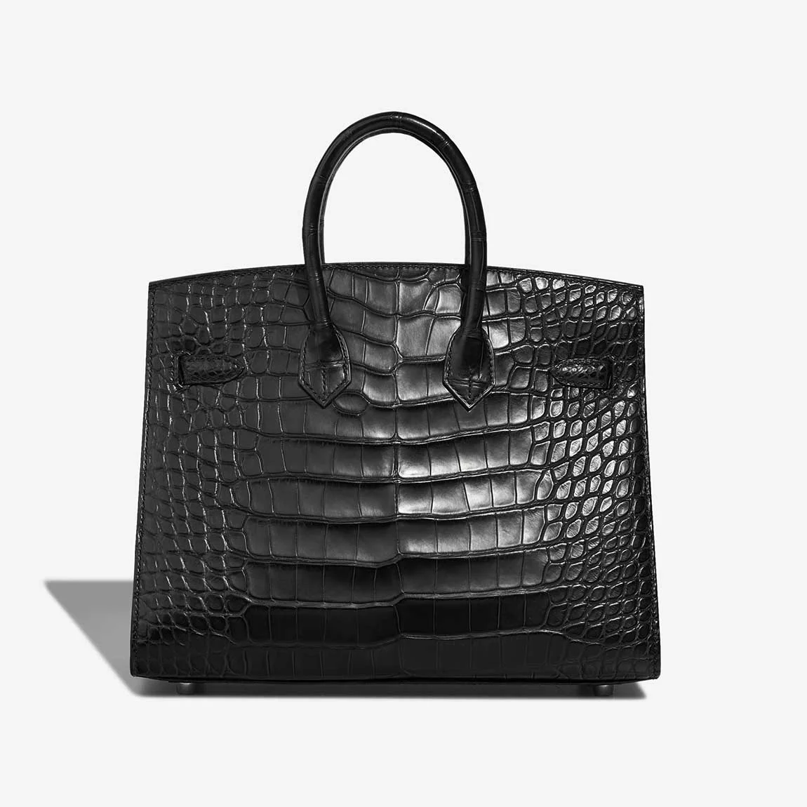 에르메스 버킨 25 셀리에 크로커다일 무광 블랙 실버 하드웨어 (100% HAND MADE)