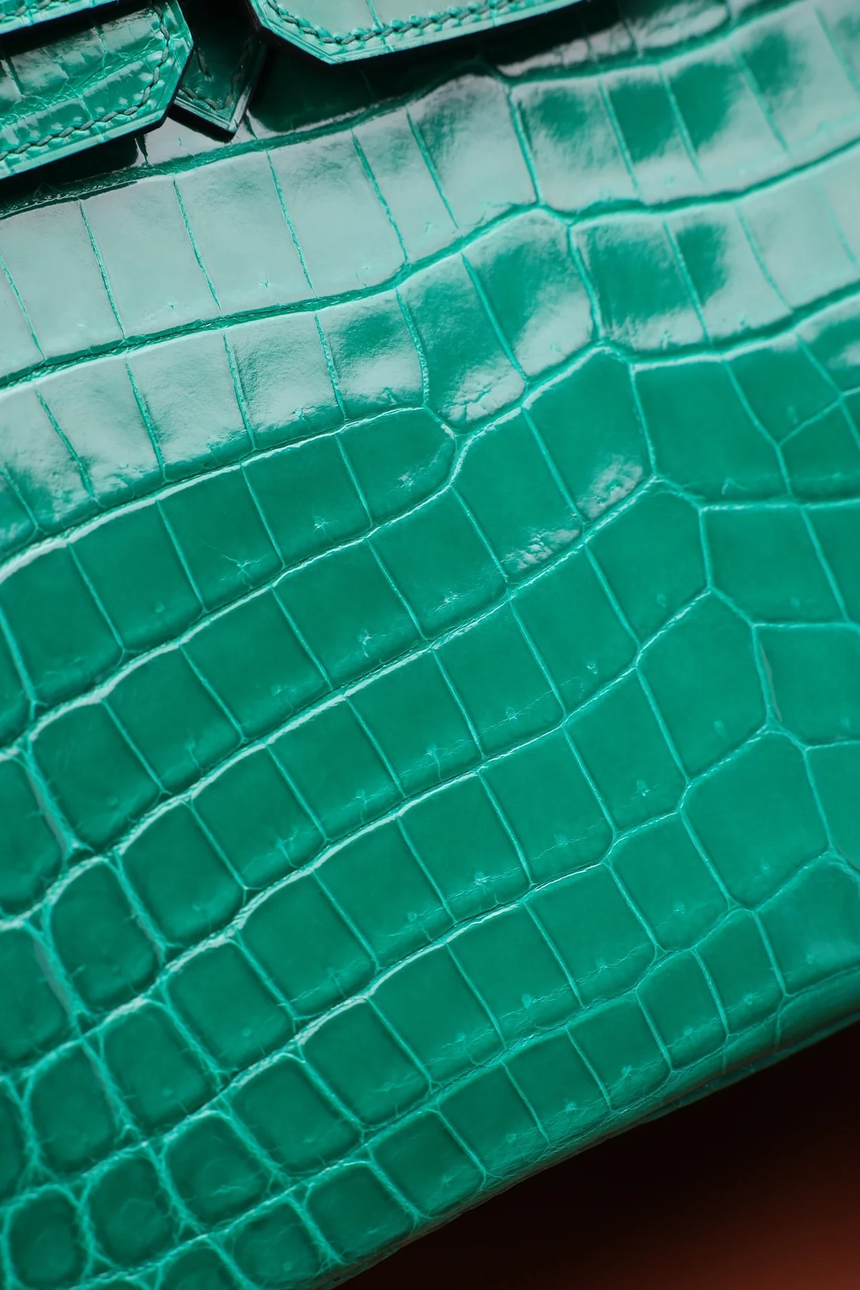 에르메스 버킨 25 르투르네 크로커다일 그린 실버 하드웨어 (100% HAND MADE)