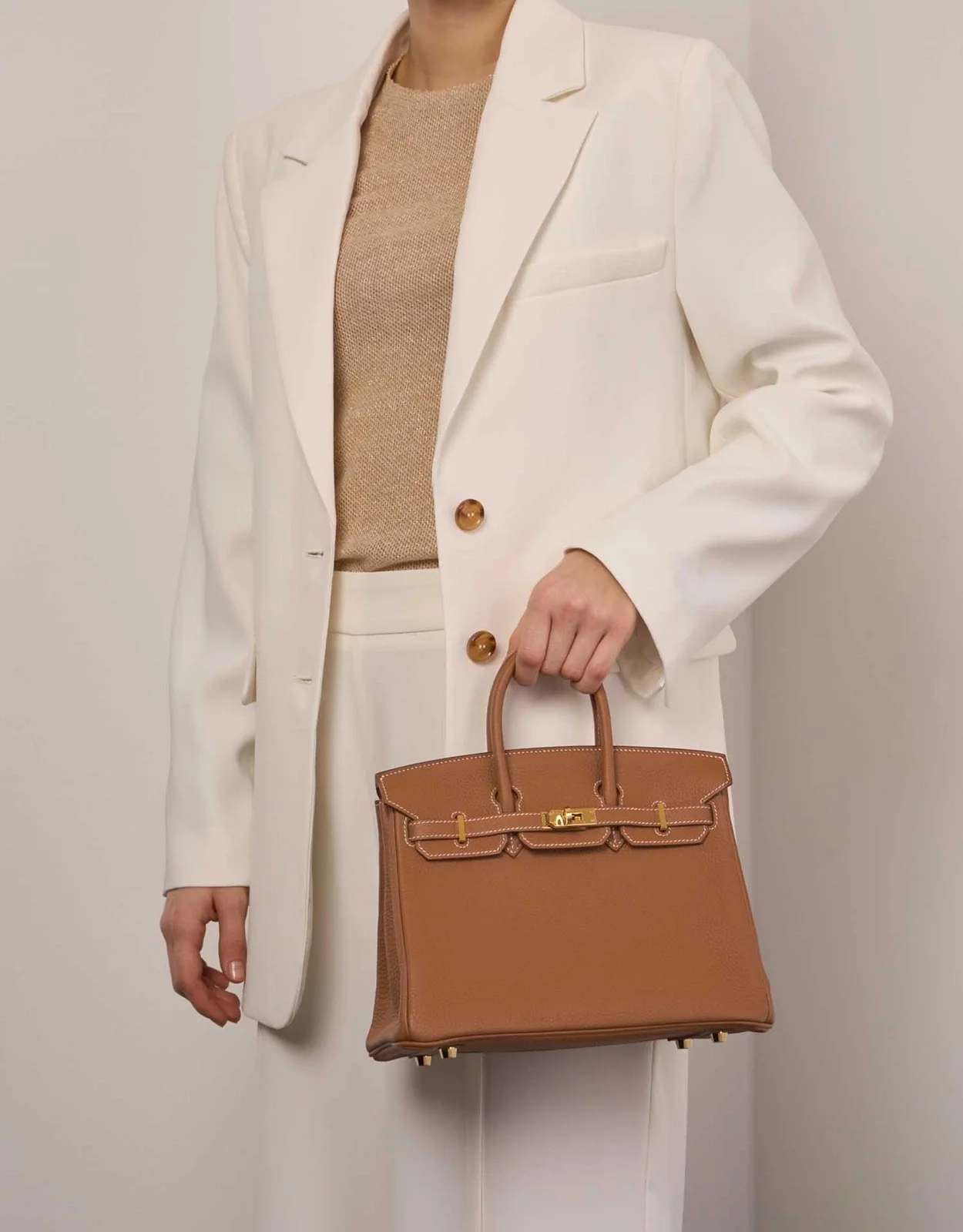 에르메스 버킨 25 르투르네 골든 브라운 골드 하드웨어 (100% HAND MADE)