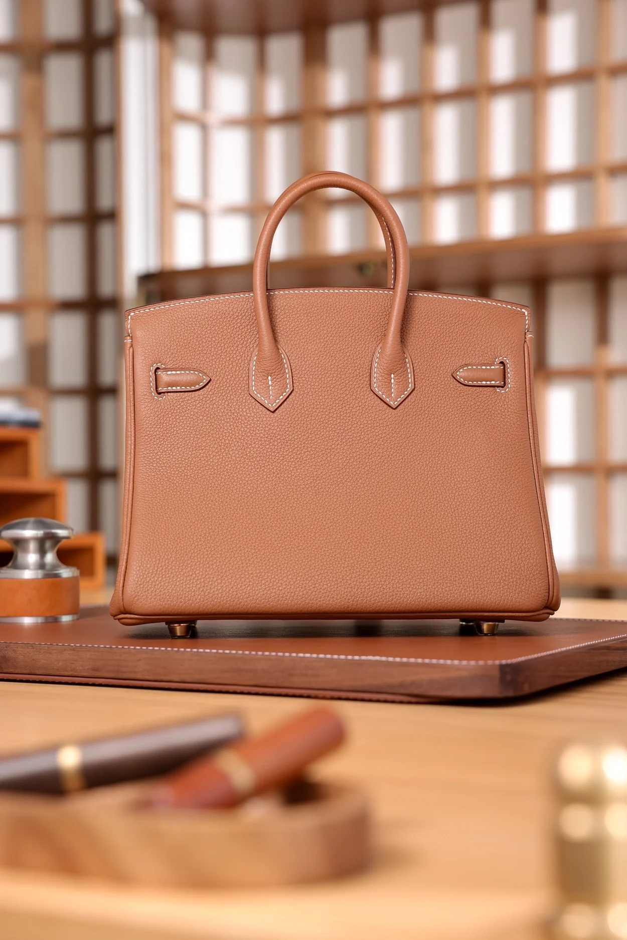 에르메스 버킨 25 르투르네 골든 브라운 골드 하드웨어 (100% HAND MADE)