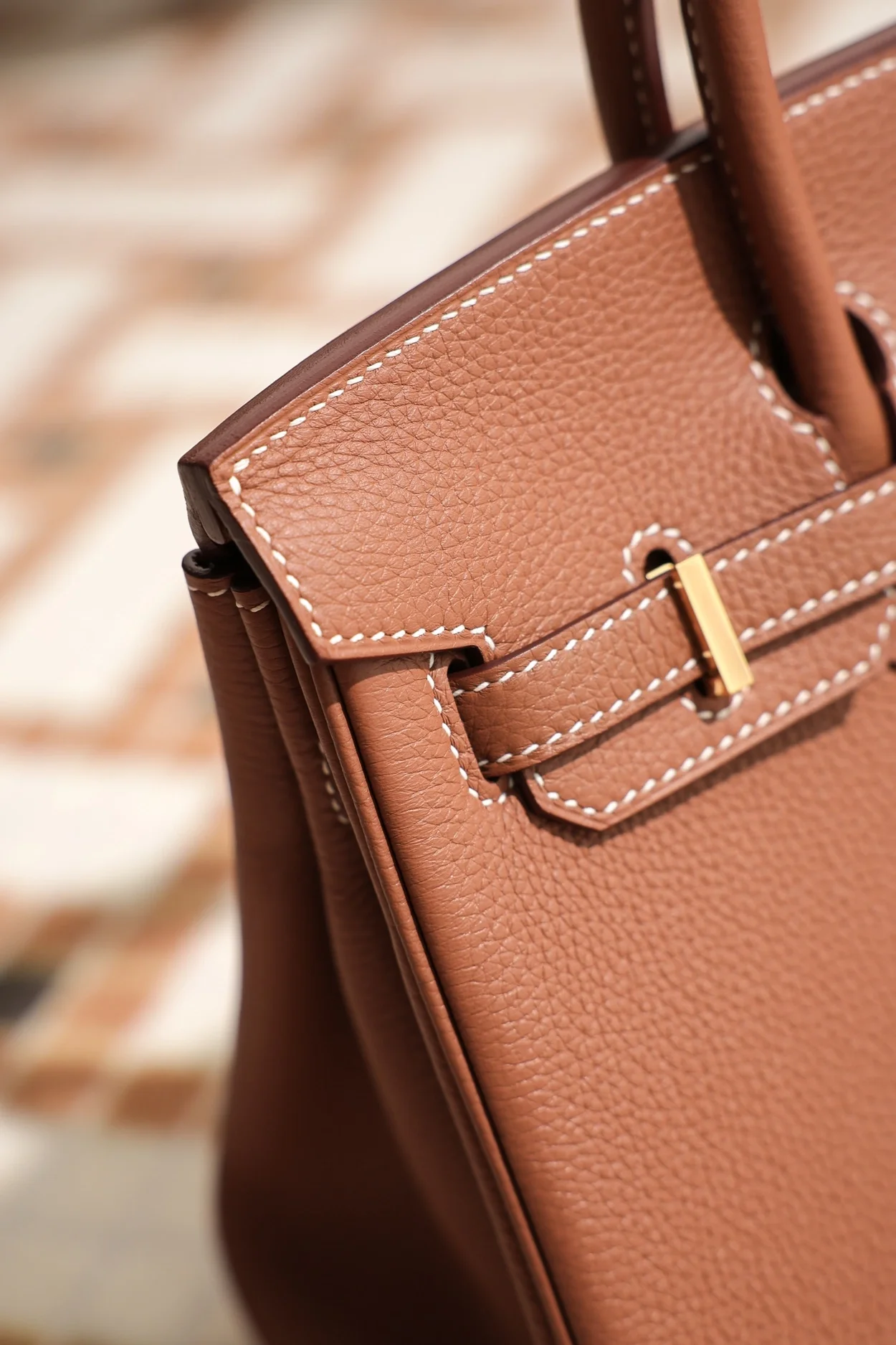 에르메스 버킨 25 르투르네 골든 브라운 골드 하드웨어 (100% HAND MADE)