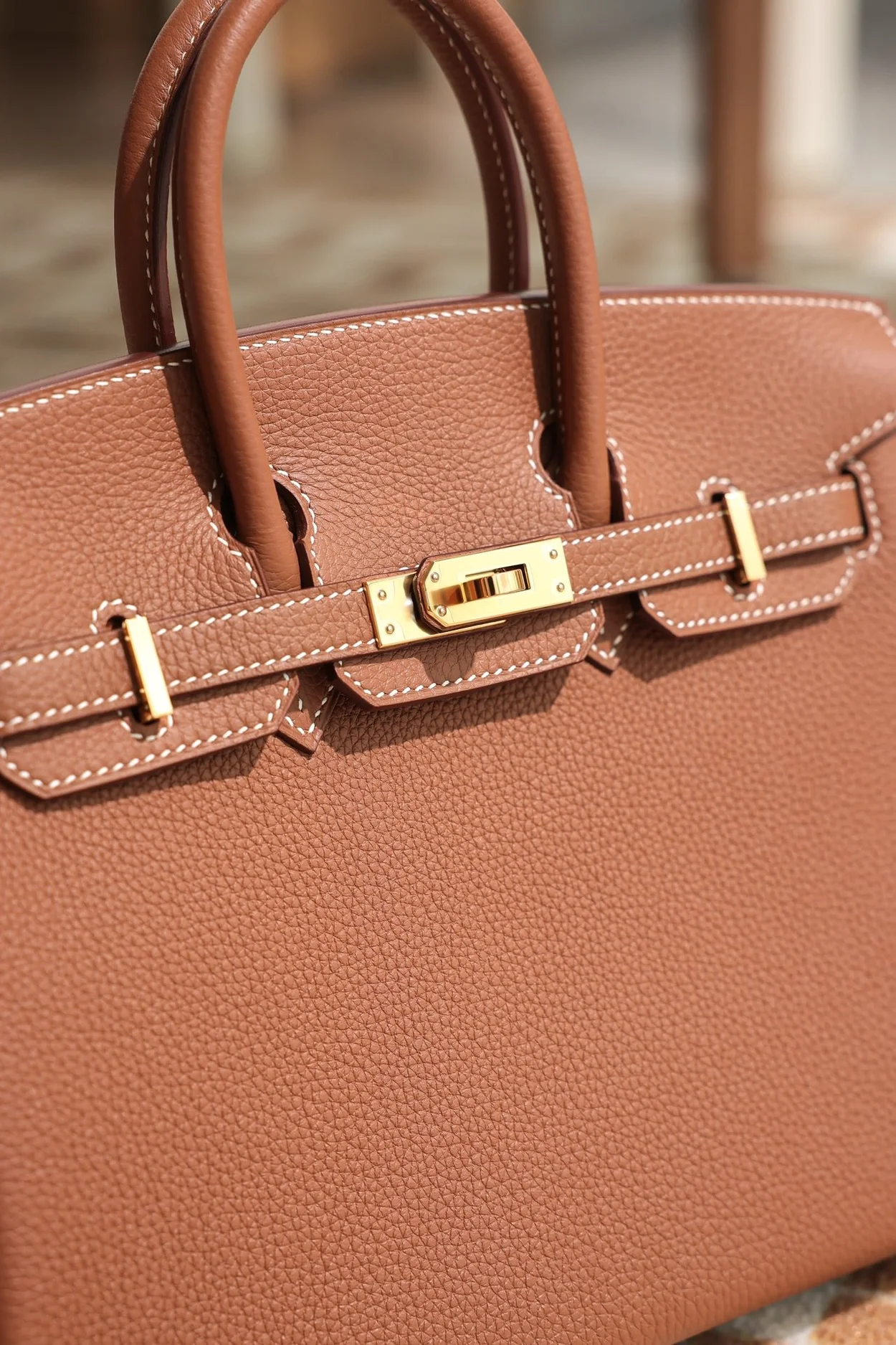 에르메스 버킨 25 르투르네 골든 브라운 골드 하드웨어 (100% HAND MADE)