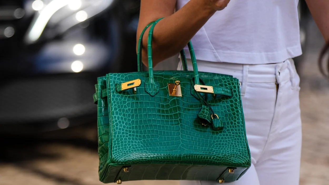 에르메스 버킨 30 르투르네 크로커다일 그린 골드 하드웨어 (100% HAND MADE)