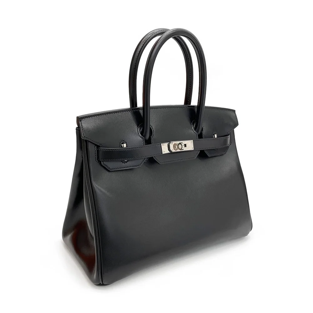 에르메스 버킨 30 르투르네 박스 블랙 팔라듐 하드웨어 (100% HAND MADE)