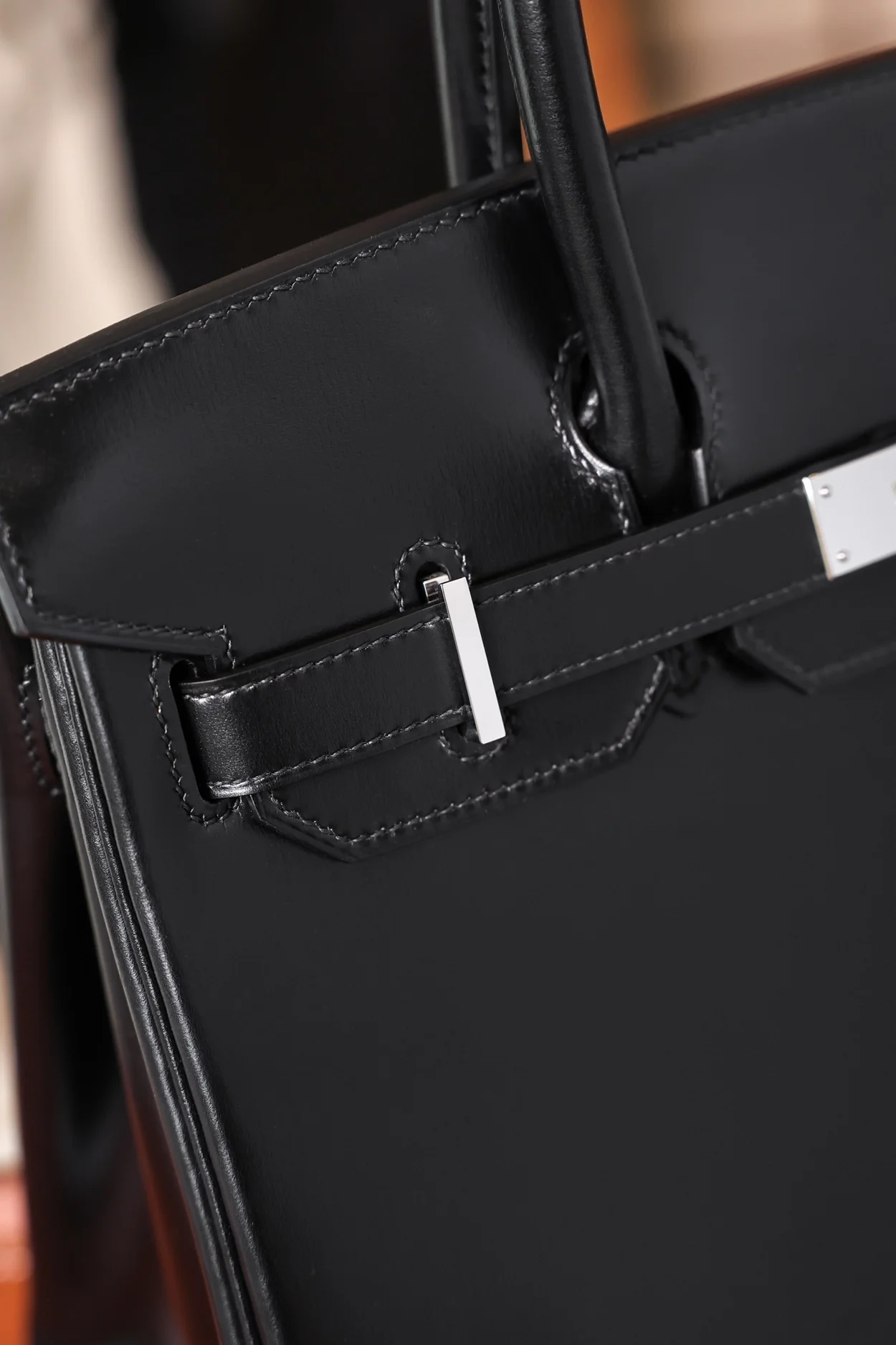 에르메스 버킨 30 르투르네 박스 블랙 팔라듐 하드웨어 (100% HAND MADE)