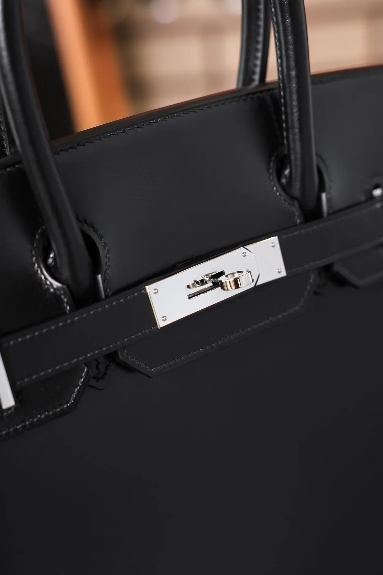 에르메스 버킨 30 르투르네 박스 블랙 팔라듐 하드웨어 (100% HAND MADE)