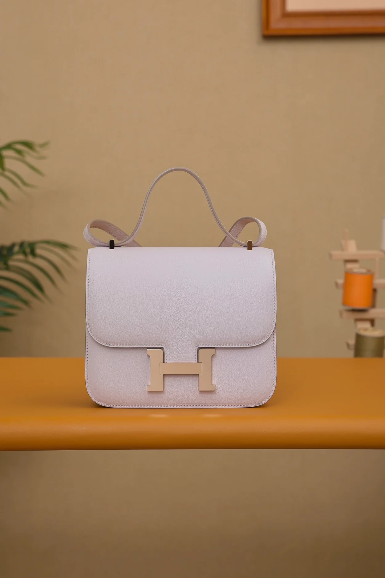 에르메스 콘스탄스 18 핑크 셰브르 로즈 골드 하드웨어 (100% HAND MADE)