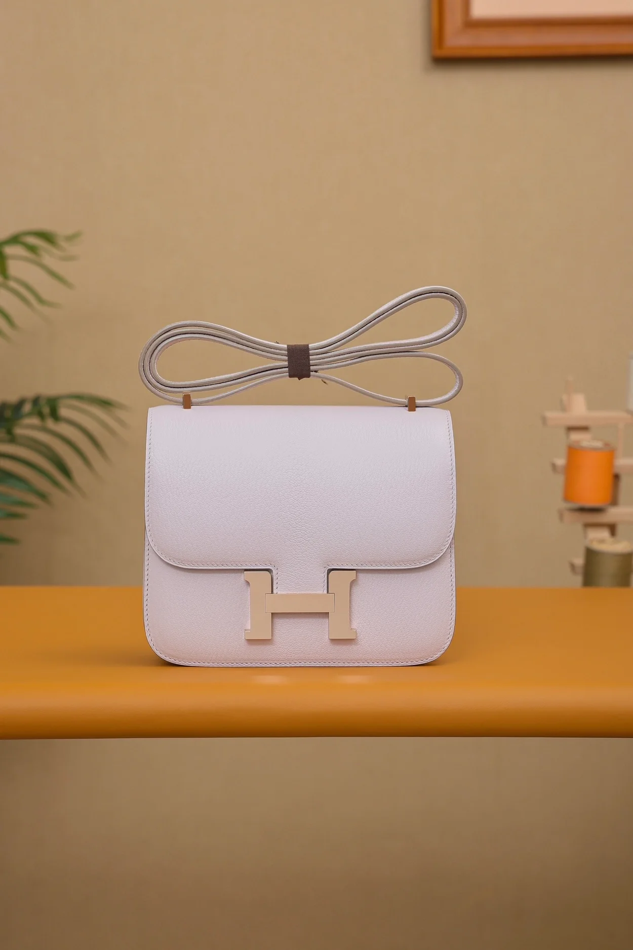 에르메스 콘스탄스 18 핑크 셰브르 로즈 골드 하드웨어 (100% HAND MADE)