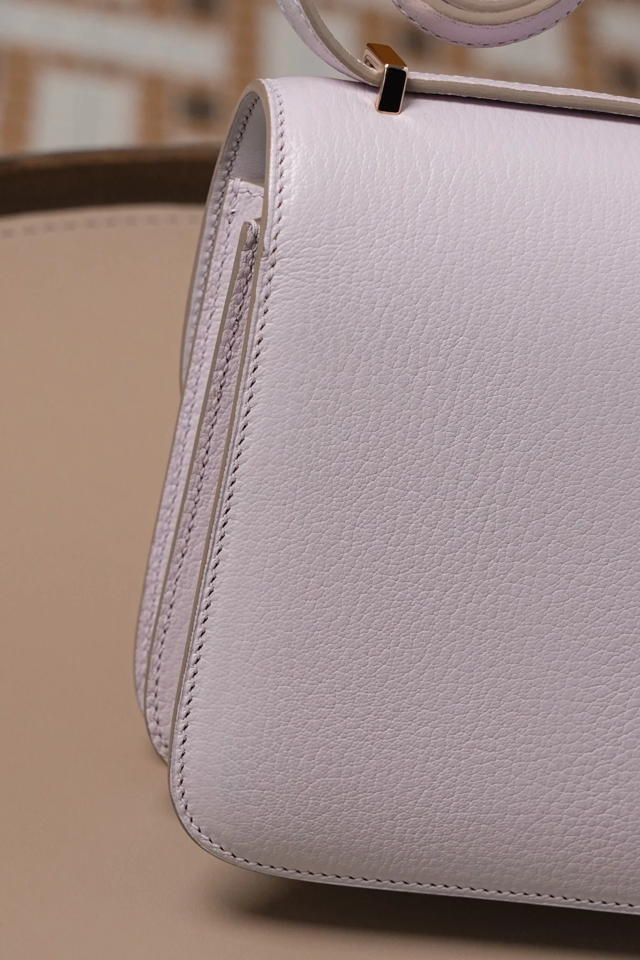 에르메스 콘스탄스 18 핑크 셰브르 로즈 골드 하드웨어 (100% HAND MADE)