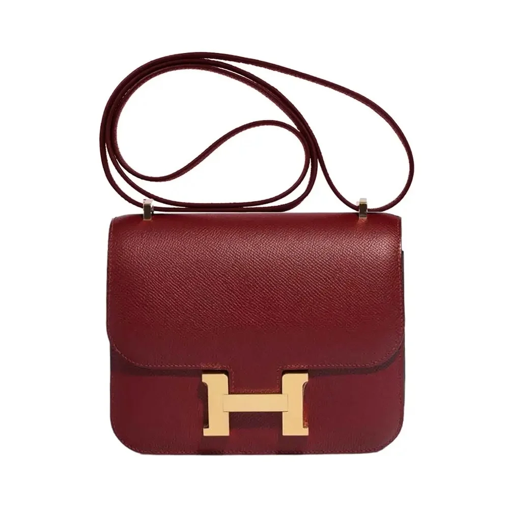 에르메스 콘스탄스 18 버건디 앱송 골드 하드웨어 (100% HAND MADE)