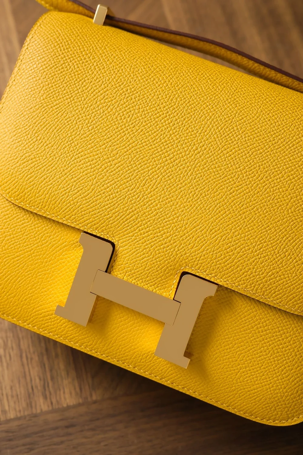 에르메스 콘스탄스 18 옐로우 앱송 골드 하드웨어 (100% HAND MADE)