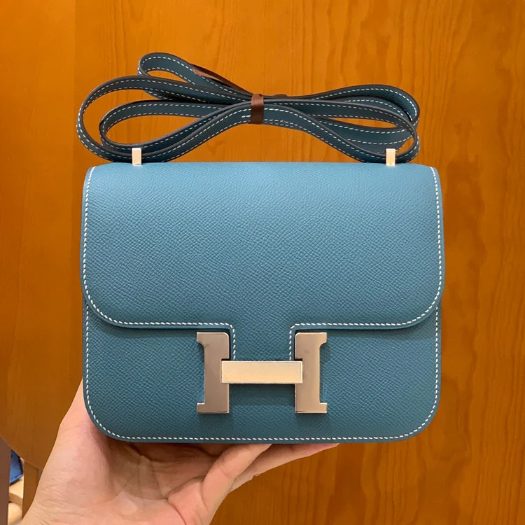 에르메스 콘스탄스 18 데님 블루 앱송 팔라듐 하드웨어 (100% HAND MADE)