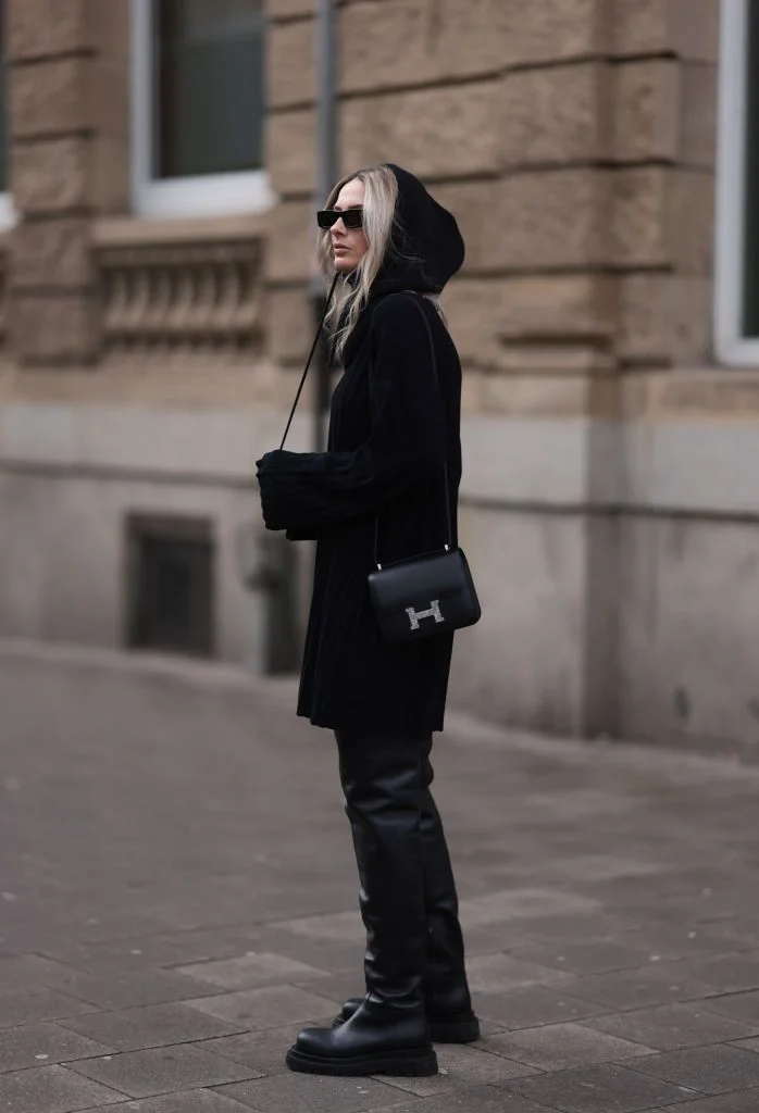 에르메스 콘스탄스 18 블랙 스위프트 리자드 버클 팔라듐 하드웨어 (100% HAND MADE)