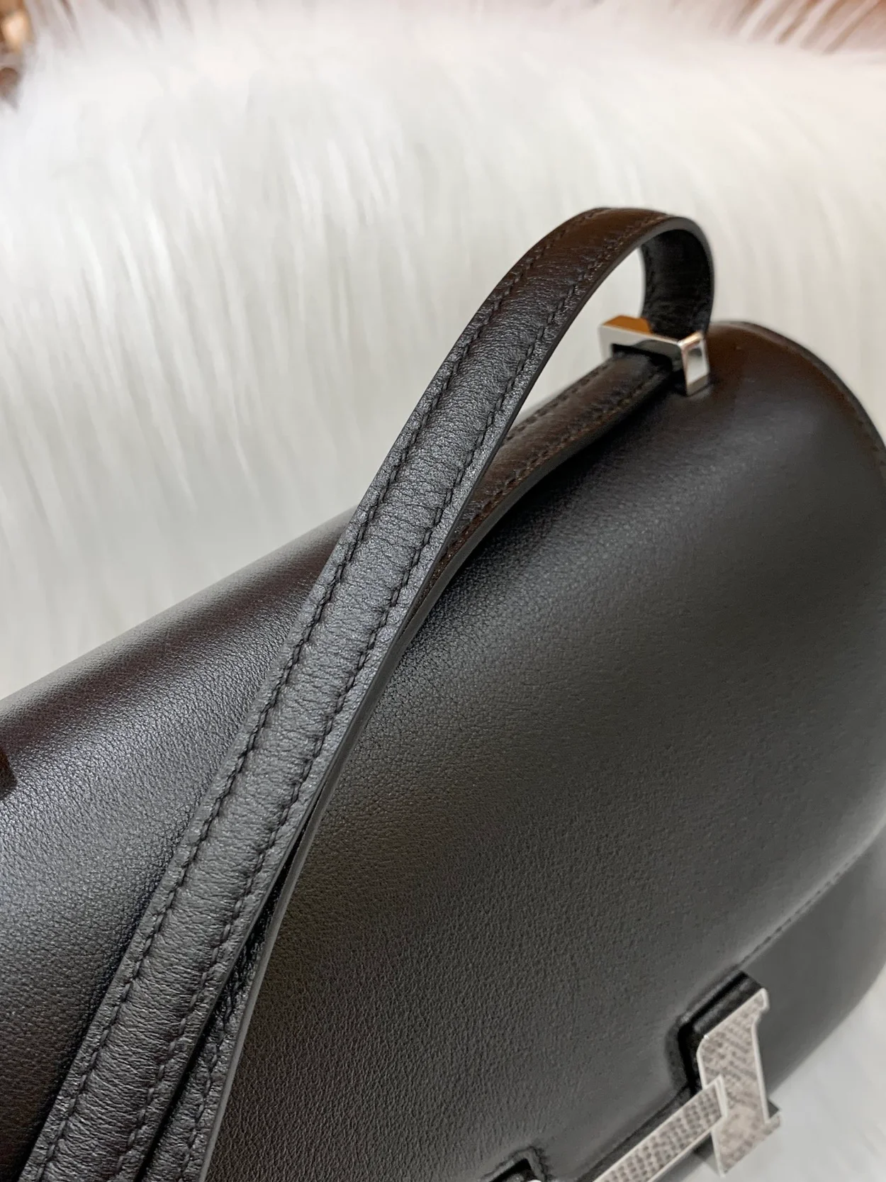 에르메스 콘스탄스 18 블랙 스위프트 리자드 버클 팔라듐 하드웨어 (100% HAND MADE)