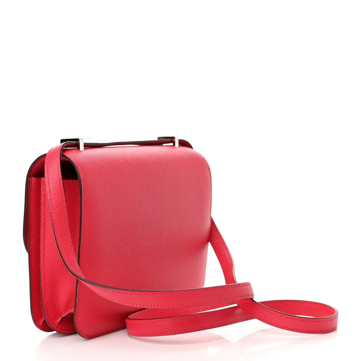 에르메스 콘스탄스 18 핑크 앱송 에나멜 인레이 버클 팔라듐 하드웨어 (100% HAND MADE)