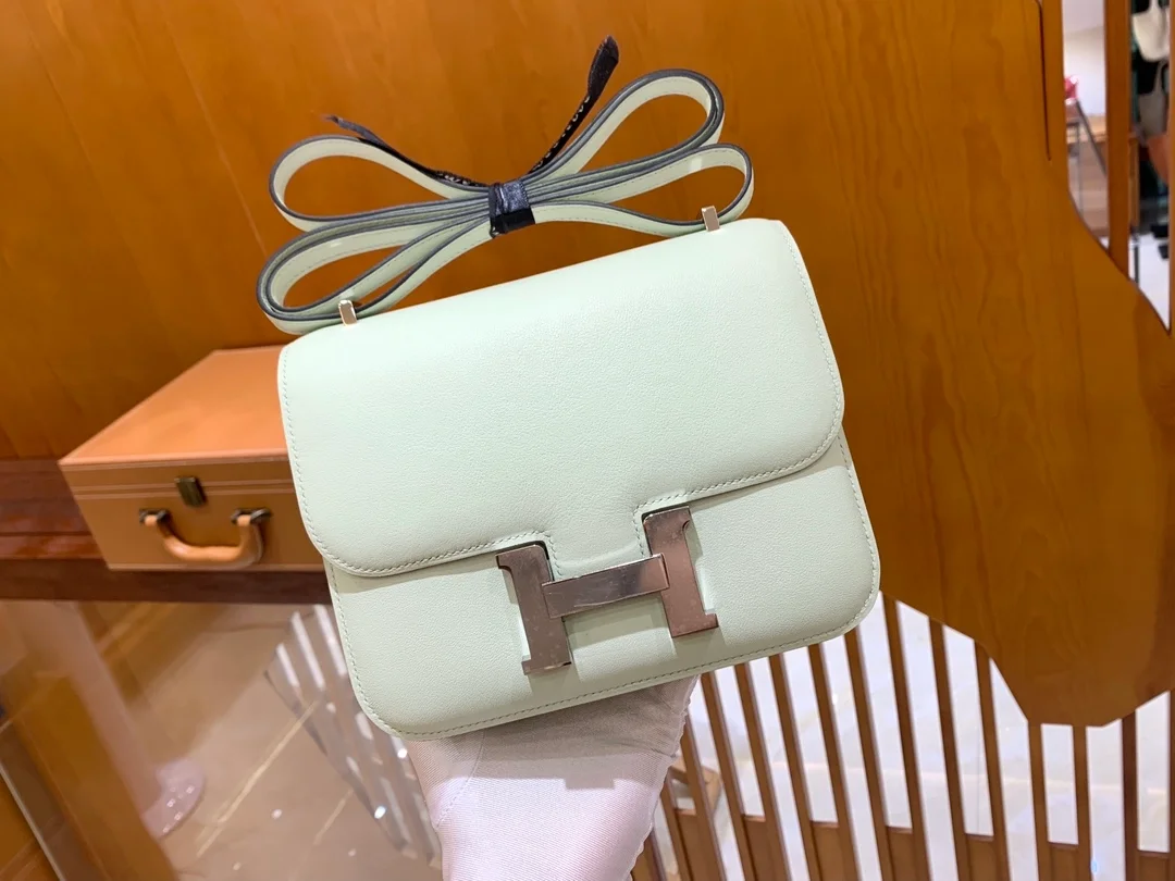 에르메스 콘스탄스 18 버블 그린 스위프트 팔라듐 하드웨어 (100% HAND MADE)