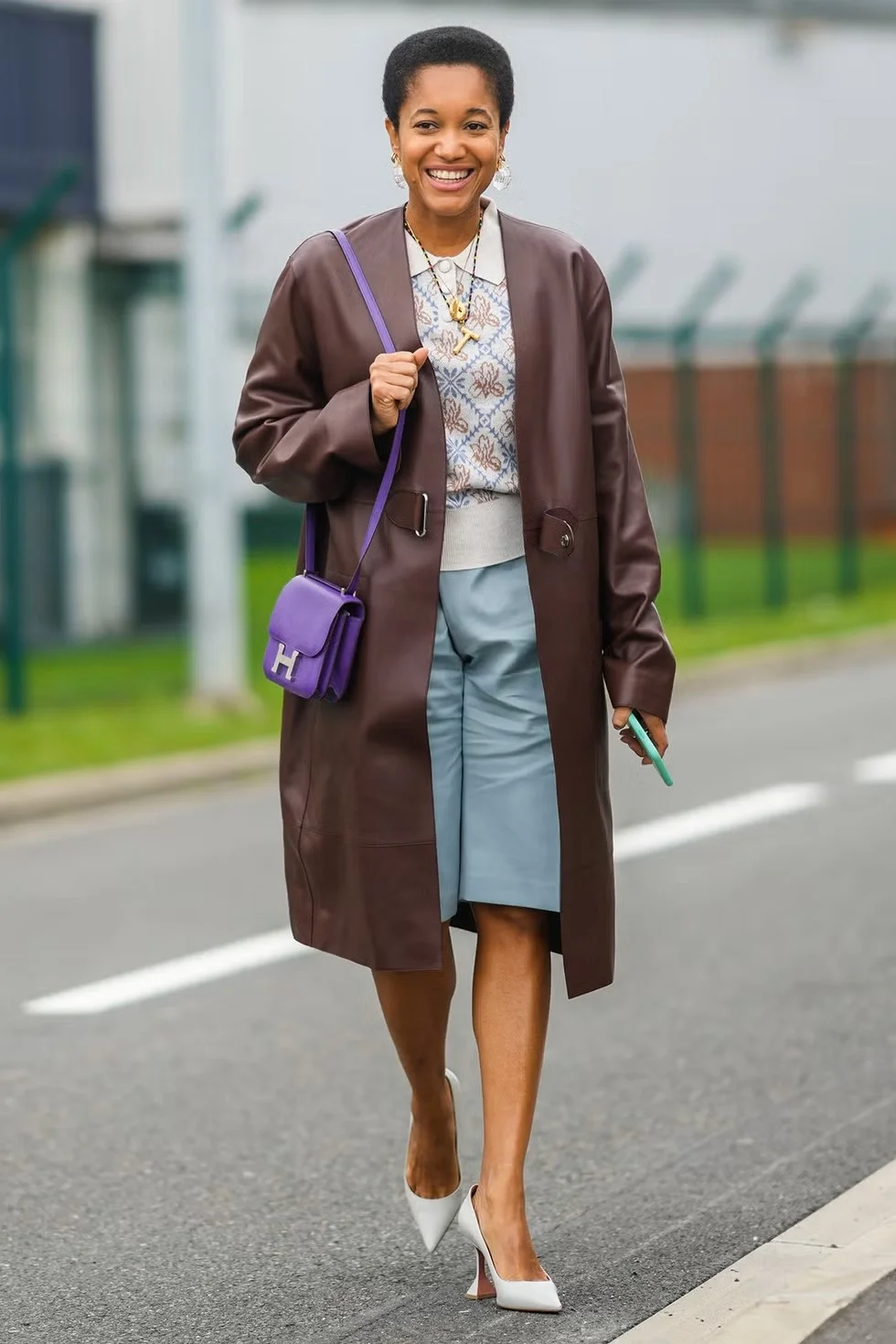 에르메스 콘스탄스 18 퍼플 에버컬러 팔라듐 하드웨어 (100% HAND MADE)