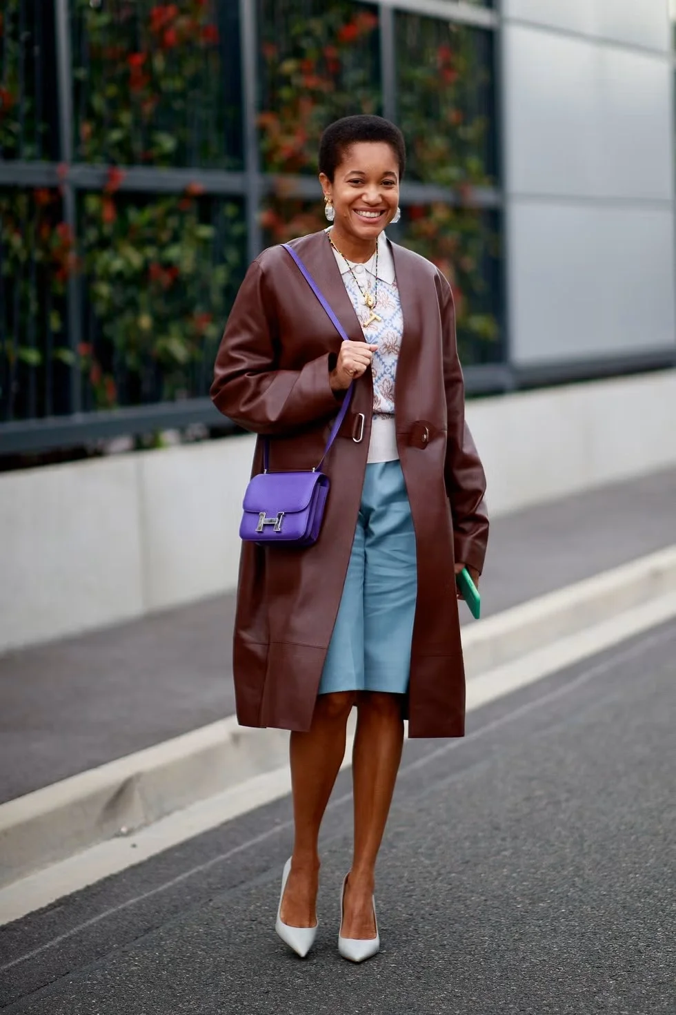 에르메스 콘스탄스 18 퍼플 에버컬러 팔라듐 하드웨어 (100% HAND MADE)