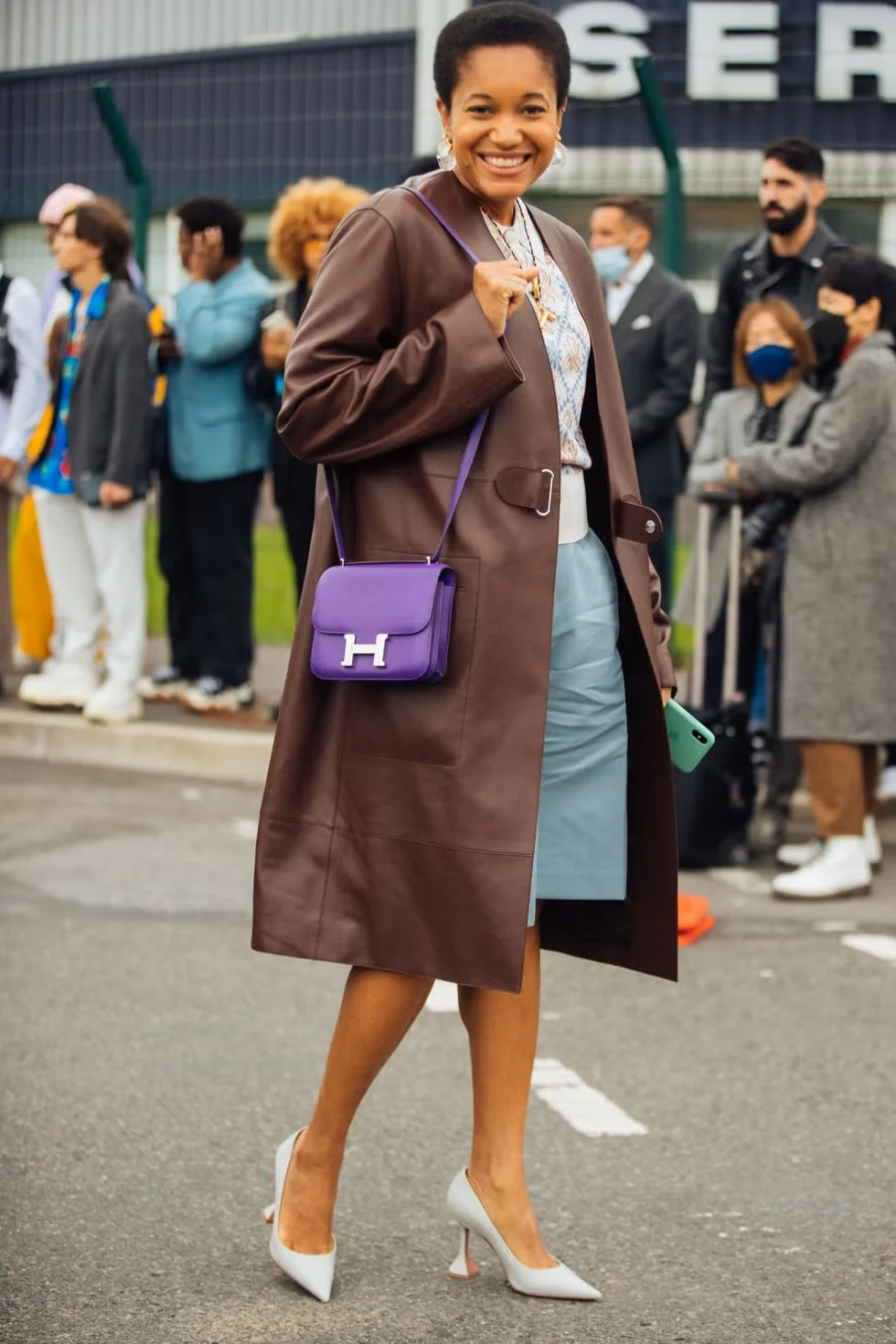 에르메스 콘스탄스 18 퍼플 에버컬러 팔라듐 하드웨어 (100% HAND MADE)