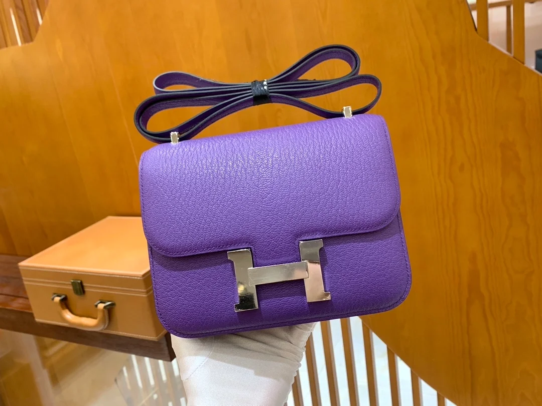 에르메스 콘스탄스 18 퍼플 에버컬러 팔라듐 하드웨어 (100% HAND MADE)