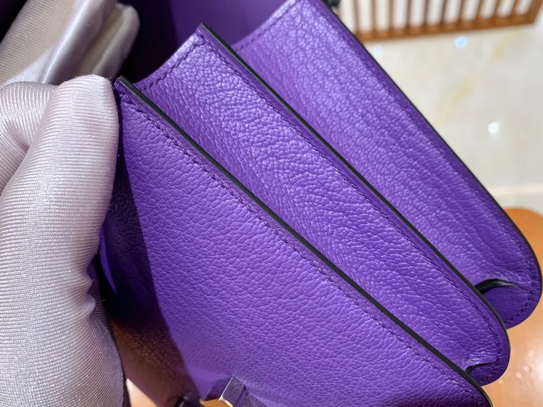에르메스 콘스탄스 18 퍼플 에버컬러 팔라듐 하드웨어 (100% HAND MADE)