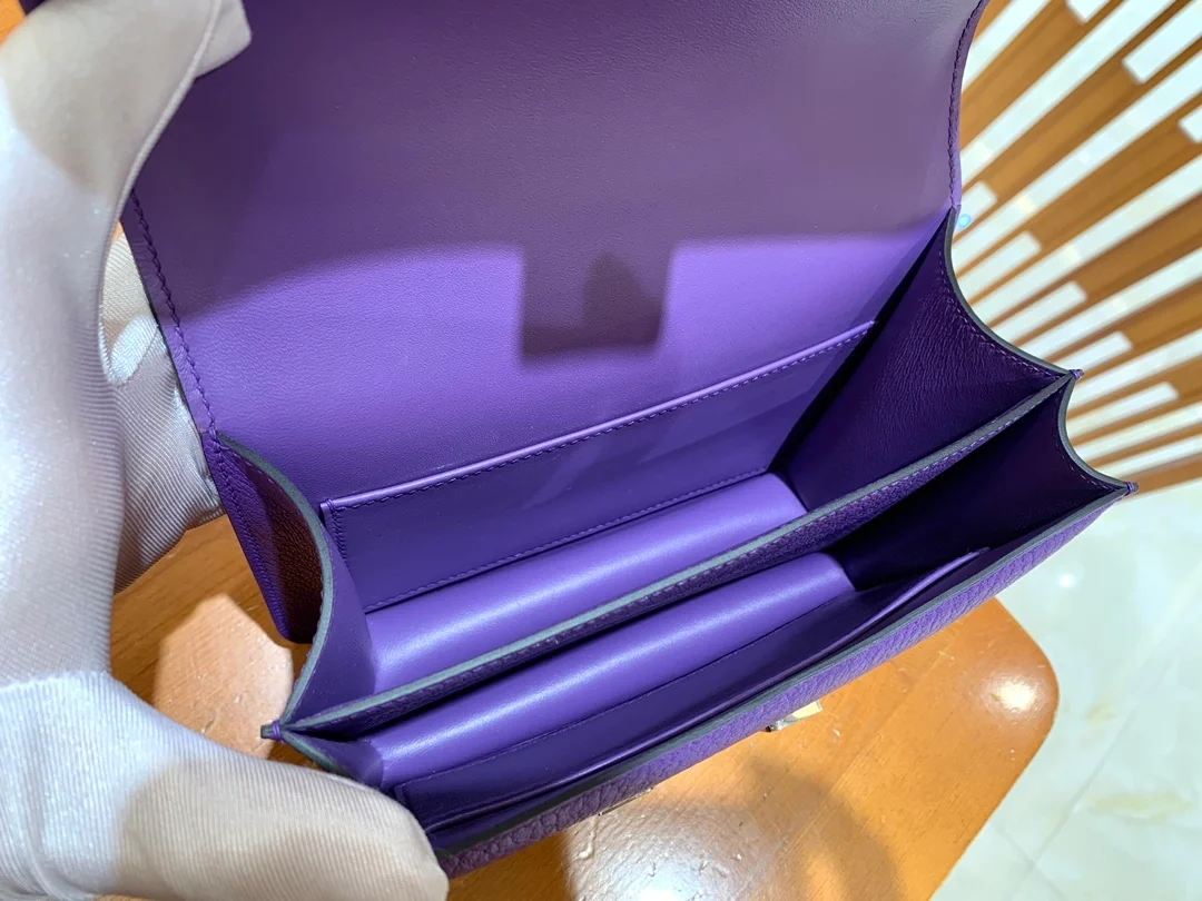 에르메스 콘스탄스 18 퍼플 에버컬러 팔라듐 하드웨어 (100% HAND MADE)