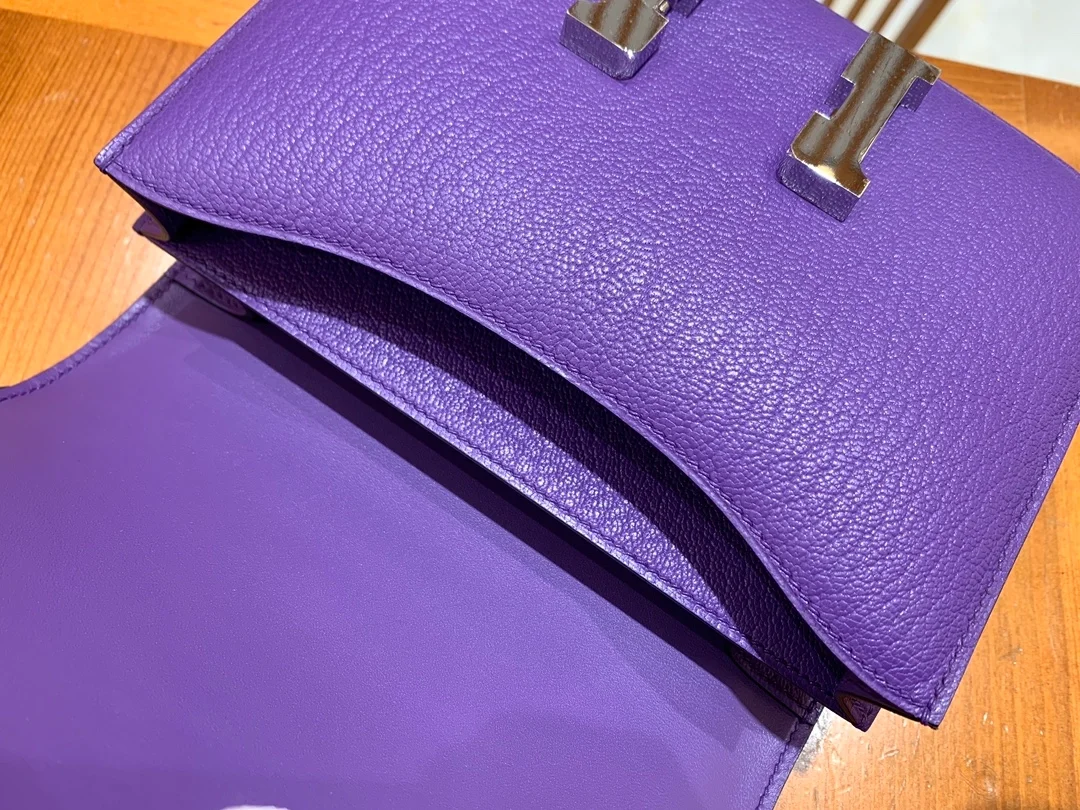 에르메스 콘스탄스 18 퍼플 에버컬러 팔라듐 하드웨어 (100% HAND MADE)