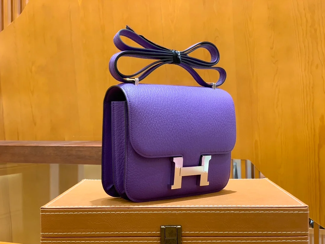 에르메스 콘스탄스 18 퍼플 에버컬러 팔라듐 하드웨어 (100% HAND MADE)